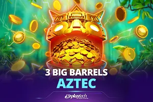 Playtech : 3 Big Barrels Aztec - FULLBET138